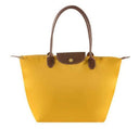 Elegance Urban Women’s Handbag – Spacious Nylon Bag with Leather Handles & Button Closure
