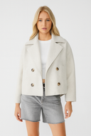 Women’s Double-Breasted Jacket – Classic Tailored Blazer Style