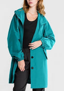 Women’s Waterproof Hooded Windbreaker – Oversized Rain Jacket