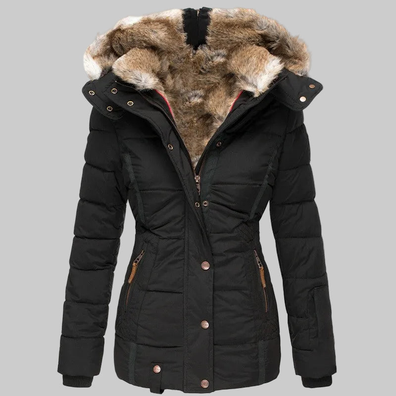 Comfortable Warm Winter Fur Jacket for Cold Weather