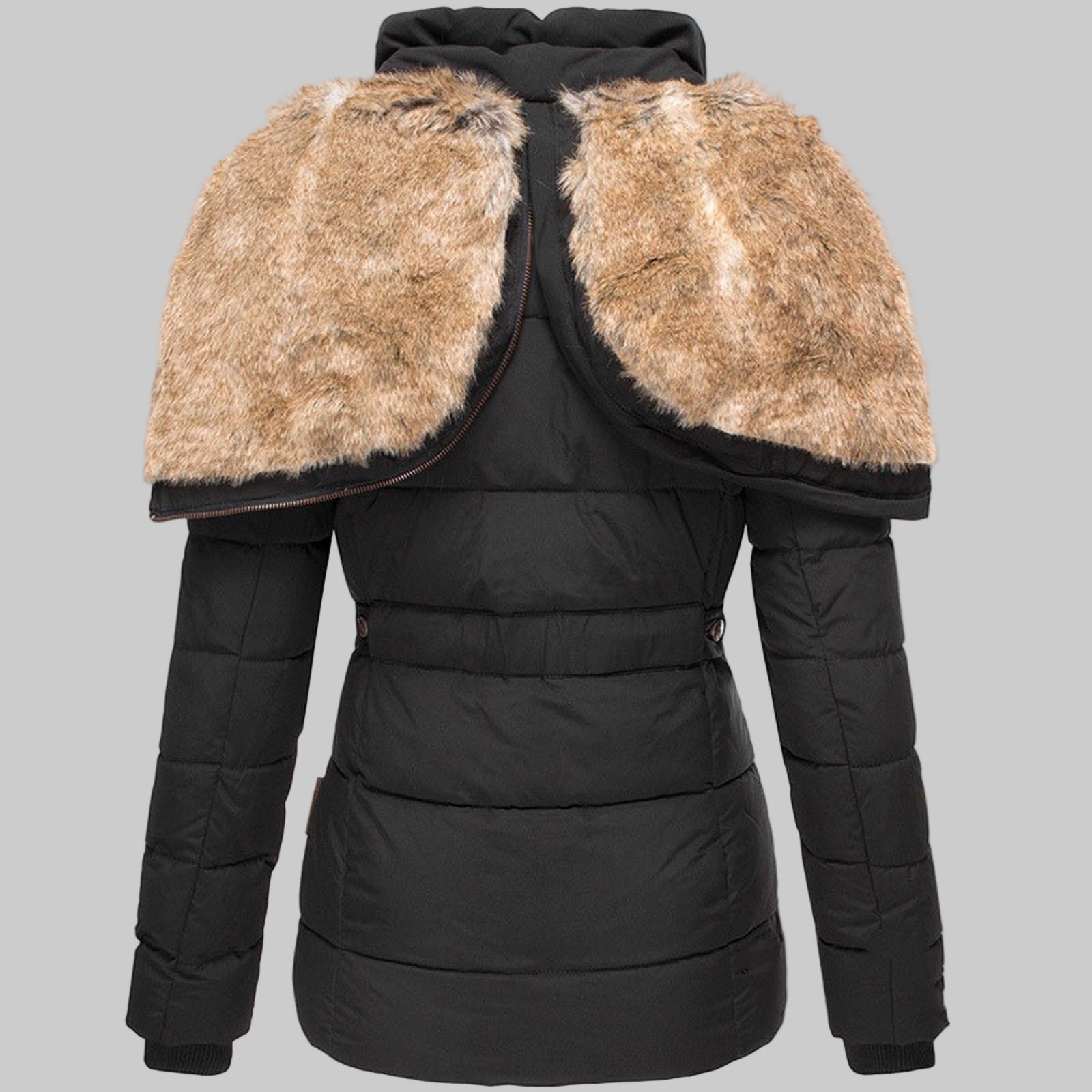 Comfortable Warm Winter Fur Jacket for Cold Weather