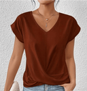 Slimming V-Neck Top for Women – Tummy Control Design