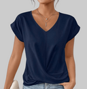 Slimming V-Neck Top for Women – Tummy Control Design