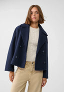 Women’s Double-Breasted Jacket – Classic Tailored Blazer Style
